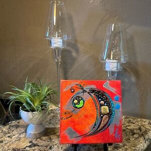 Abstract Orange Canvas Art